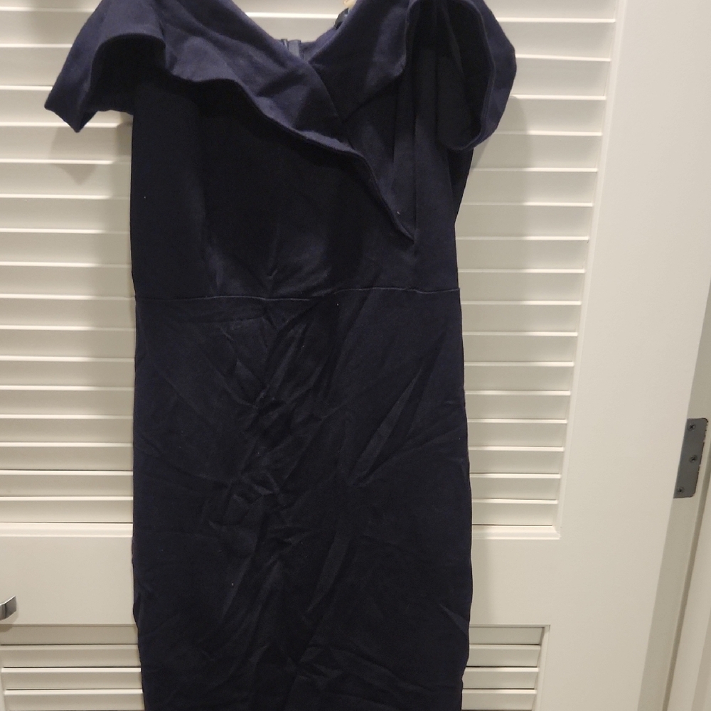 Soprano Blue One Shoulder Cocktail Dress